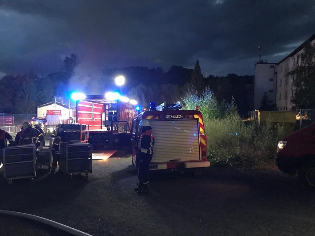 220802 - Einsatz Werkstattbrand Arzberg